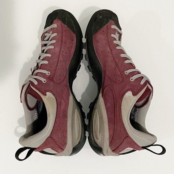 ASOLO Shiver GV Hiking Shoes GoreTex Vibram Burgundy Suede Size 7.5 - Picture 8 of 12